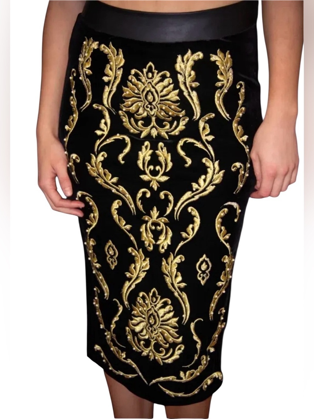 Sentua by Miss Marie  Wrap You Under  Sheep Leather Skirt 8